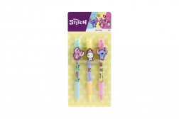 Set de stylos gel STITCH avec grand clip, 3 pcs