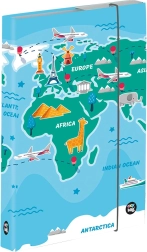 Boîte pour cahiers A5 avec motif Carte