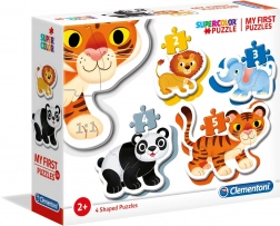 Mes premiers puzzles Safari 4-en-1 (2–5 pièces) CLEMENTONI