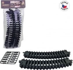 Rails ensemble 22 cm virage 6 pcs et connecteurs