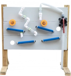 Ensemble en bois pour aire de jeux aquatique Classic World Edu support + accessoires d'eau et de sable