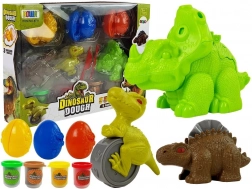 Ciastolina Dino Œufs Set 12 pièces 4 couleurs