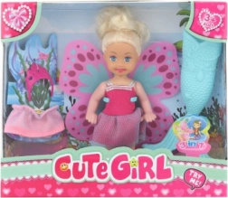 Poupée avec accessoires 3‑en‑1 – sirène, fée et princesse