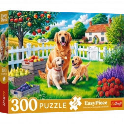 Puzzle - 300 pièces - Chiots à la campagne Trefl