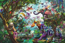 RAVENSBURGER Puzzle Dragons tropicaux 4000 pièces