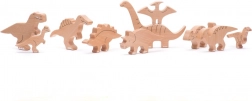 Set de dinosaures en bois Bajo – 10 pcs