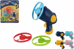 Hélices à lancer avec pistolet de démarrage, 3 pcs, plastique, assortiment de couleurs