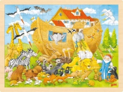 Goki puzzle en bois Arche de Noé 96 pièces