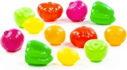 set d’aliments de la nature – fruits et légumes 6 cm, 12 pcs