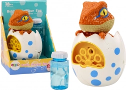 Machine à bulles Dino dans un œuf avec recharge