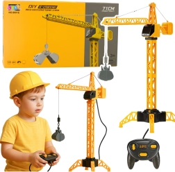 Grue de chantier RC avec commande filaire 71 cm, rotation 360°