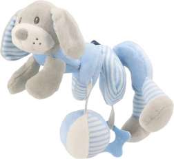Spirale en peluche pour lit BABY MIX chien bleu