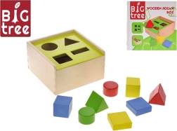 Boîte à formes en bois Big Tree 18 × 18 × 10 cm