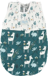 Gigoteuse pour poupée 36–40 cm PETITCOLLIN, vert et blanc