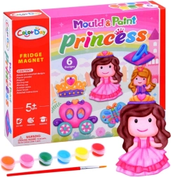 Kit créatif pour fabriquer des magnets en plâtre – princesses