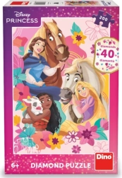 Puzzle Dino avec gemmes Princesses et animaux 200 pièces