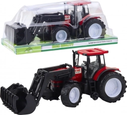 Tracteur pour enfants avec godet avant, rouge