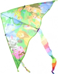 Cerf-volant Safari en nylon 100 × 53 cm