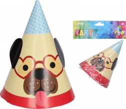 Chapeaux de fête motif chien 15 cm (6 pcs)