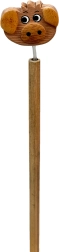 Crayon en bois avec tête de cochon