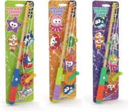 Mini pêche magnétique en bois pour enfants