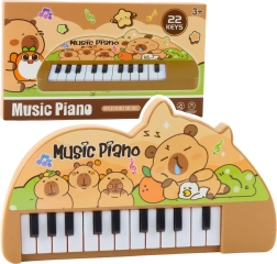 Mini piano pour enfants avec capybara, 22 touches