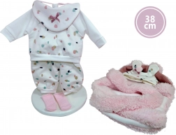Tenue avec porte-bébé pour poupée bébé 38 cm Llorens
