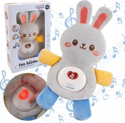 Lapin en peluche interactif avec mélodies et lumière pour bébés
