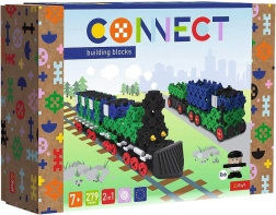 Kit de construction TREFL Klocki Connect – train et camion avec remorque L