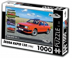 puzzle retro-auta škoda rapid 130 1000 pièces