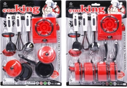 Vaisselle pour enfants avec réchaud – set de cuisine pour petits chefs