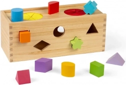 Bigjigs Toys Boîte mystérieuse en bois pour l’insertion et le tri des formes