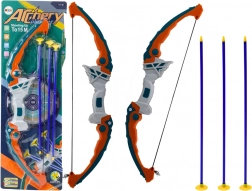 Arc pour enfants avec flèches à ventouse vert‑orange, 3 pcs