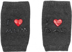 Genouillères pour enfants avec ABS I love Mum & Dad – graphite