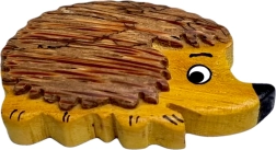 Magnète en bois hérisson – décoration sculptée à la main