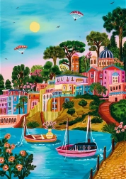 Puzzle TREFL Premium Plus L’art des couleurs : Syros, Grèce, 1000 pièces