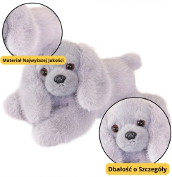 Cocker Spaniel en peluche avec pattes lestées gris 30 cm