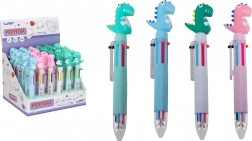 Stylo multicolore avec décoration Dinosaure