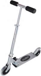 Trottinette pliable en aluminium avec poignées en mousse, frein au pied et capacité de charge de 50 kg