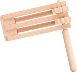 Crécelle double en bois Goki