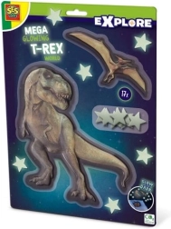 SES Creative Explore méga décoration T‑Rex phosphorescente dans le noir