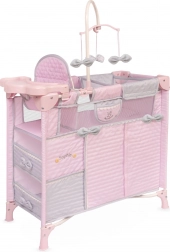Lit bébé pliant pour poupées avec 5 accessoires SOPHIE