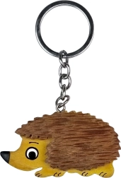 Porte-clés en bois Hérisson