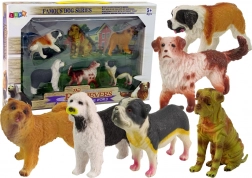 Ensemble de Figurines de Chiens Races 6 pcs