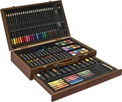 Kit de peinture dans une valisette en bois