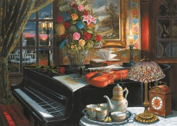 Puzzle 2000 pièces Les mélodies du bonheur