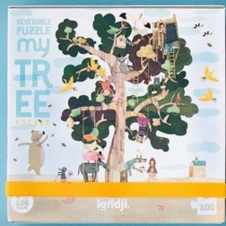 Puzzle de poche recto-verso Arbre 100 pcs