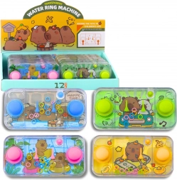 Jeu d’adresse aquatique avec capybaras – jeu d’anneaux colorés