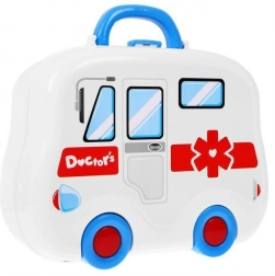 Set de médecin avec mallette ambulance portable pour enfants 3+