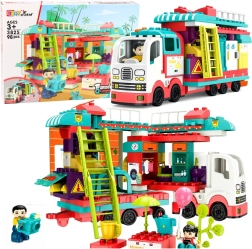 Lean Star camping-car pliable en briques de construction avec lumières et sons